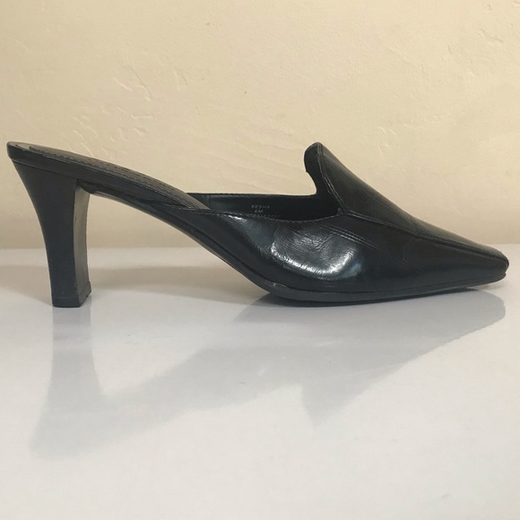 EUC Liz Claiborne Axcess Black MULE Pumps- 6M - Picture 3 of 8